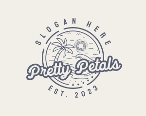 Beach Resort Vacation logo design