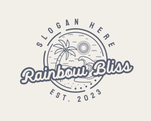 Beach Resort Vacation logo design