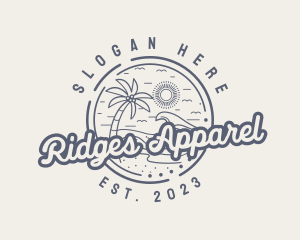 Beach Resort Vacation logo design