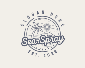 Beach Resort Vacation logo design