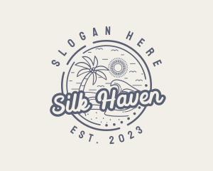 Beach Resort Vacation logo design