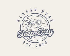 Beach Resort Vacation logo design