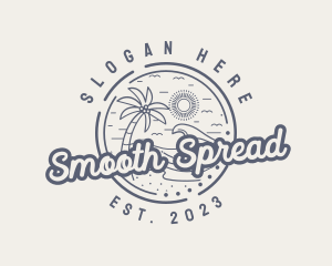 Beach Resort Vacation logo design