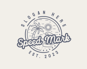 Beach Resort Vacation logo design