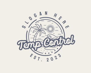 Beach Resort Vacation logo design