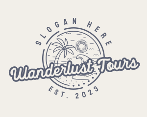 Beach Resort Vacation logo design