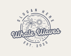 Beach Resort Vacation logo design