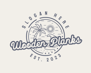 Beach Resort Vacation logo design