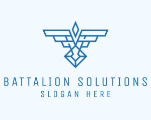 Military Wings Crest logo design