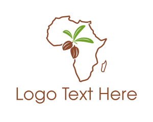 Africa - African Cocoa Agriculture logo design