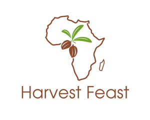 African Cocoa Agriculture  logo design