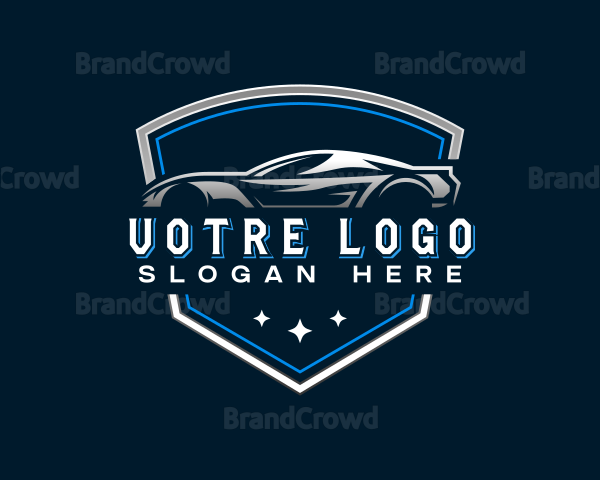 Sedan Vehicle Garage Logo