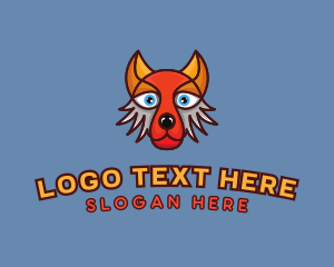 Wild Dog - Animal Canine Wolf logo design