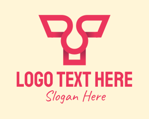 Letter T - Pink Letter T logo design