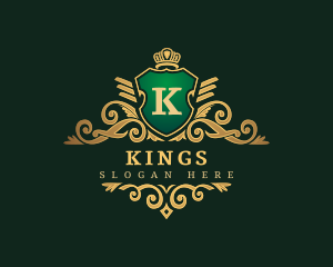 Elegant Royal Shield  logo design