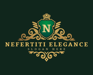 Elegant Royal Shield  logo design