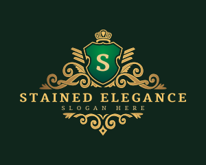 Elegant Royal Shield  logo design