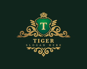 Wine - Elegant Royal Shield logo design