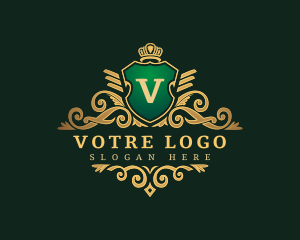 Aristocrat - Elegant Royal Shield logo design