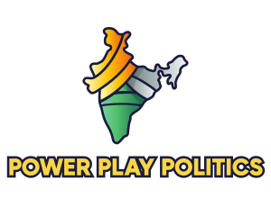 Politics - Colorful Indian Outline logo design