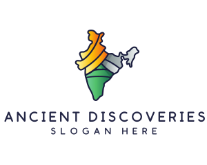 Colorful Indian Outline logo design