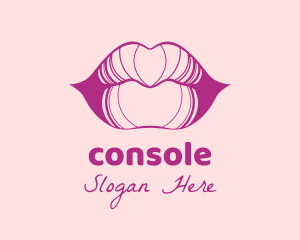 Female - Purple Plump Lips logo design