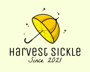 Lemon Fruit Umbrella  logo design