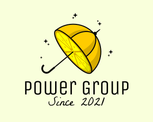 Harvest - Lemon Fruit Umbrella logo design