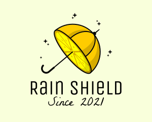 Umbrella - Lemon Fruit Umbrella logo design