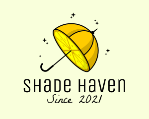 Parasol - Lemon Fruit Umbrella logo design