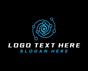 Telecommunication - Technology Cyber Vortex logo design
