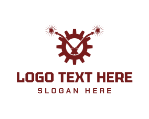 Industrial Gear Welding Torch Logo