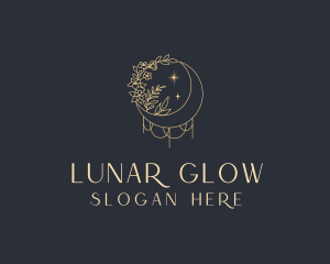 Floral Moon Garden logo design