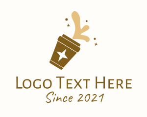 Coffee Shop - Star Coffee Cup logo design