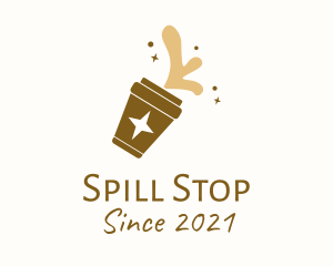 Spill - Star Coffee Cup logo design