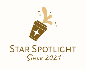 Star Coffee Cup  logo design