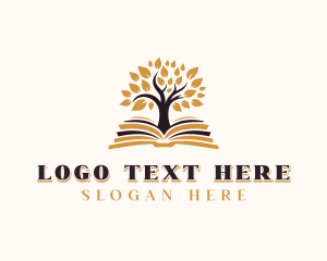 Library - Publisher Book Tree logo design