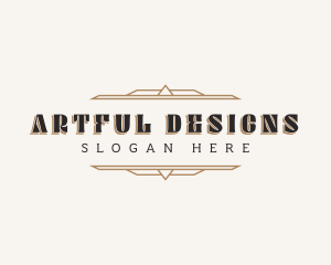 Vintage Art Deco logo design