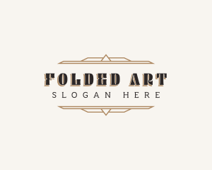 Vintage Art Deco logo design