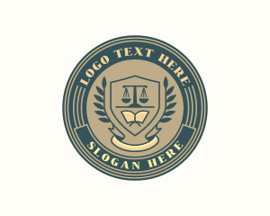 Review Center - Law School University logo design