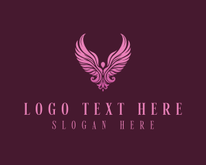 Heavenly - Holy Spiritual Wings logo design