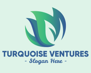 Turquoise - Butterfly Plant Spa logo design