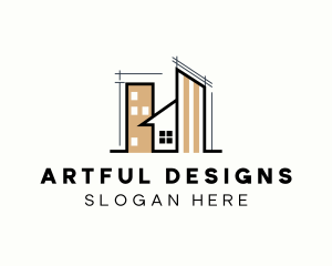 Architecture Design Draft logo design