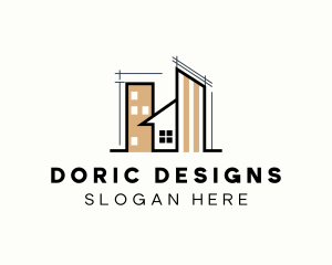 Architecture Design Draft logo design