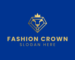 Crown Diamond Lion logo design