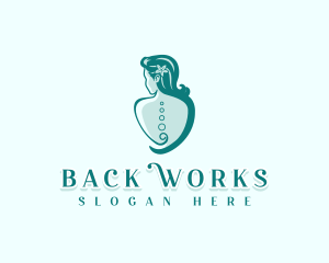 Back - Body Massage Therapy logo design