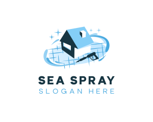 Pressure Washer Cleaning logo design