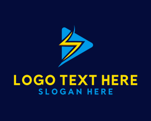 Video - Thunderbolt Media Player logo design