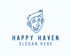 Happy Guy Face logo design