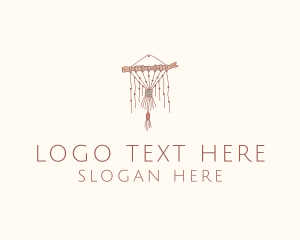 Lifestyle - Branch Beads Macrame Curtain logo design